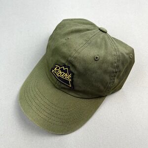 Roark Peaking Hat Cap Snapback Olive Green Adjustable Outdoor Hiking Mountain